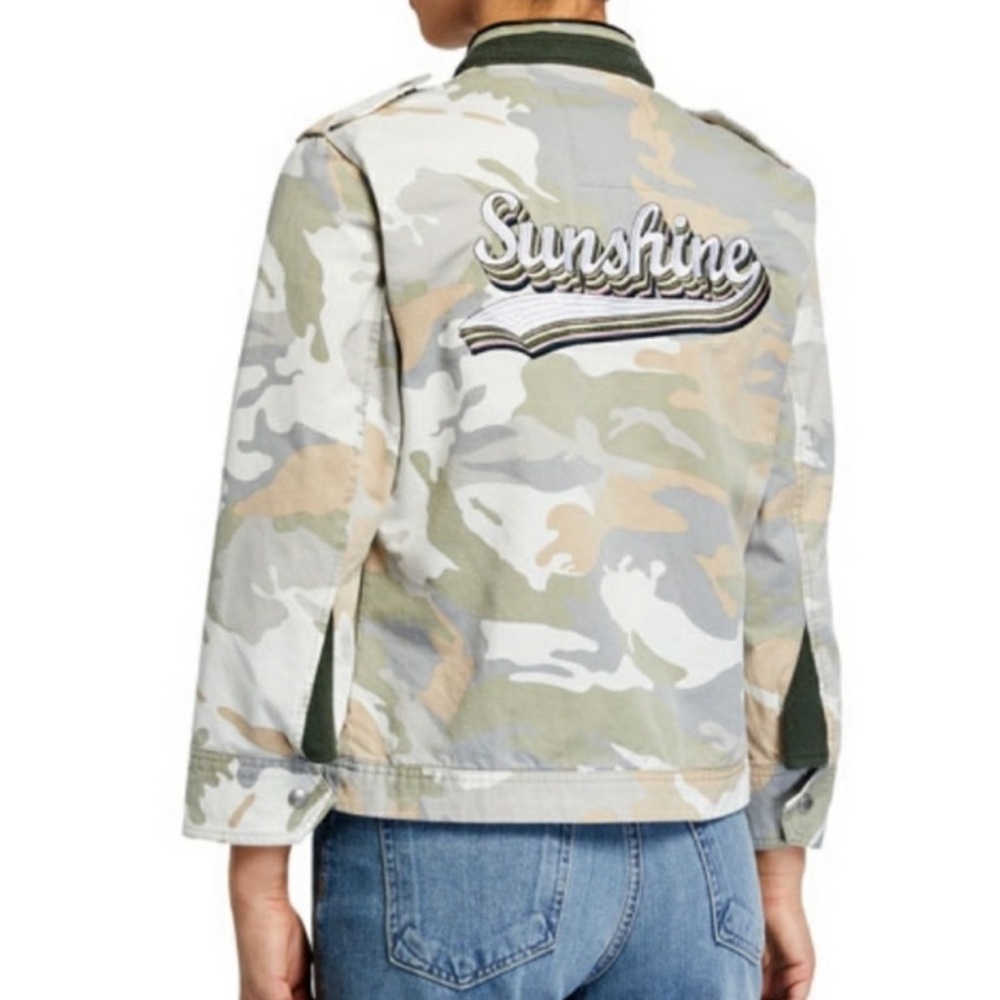 Zadig & Voltaire Camo Sunshine embroidered jacket